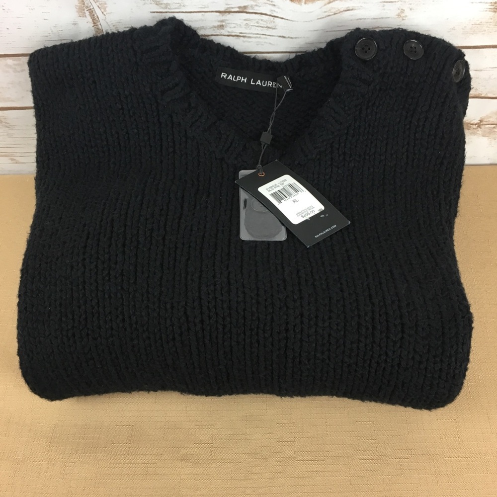 Ralph Lauren Black Label Elbow Patch Sweater